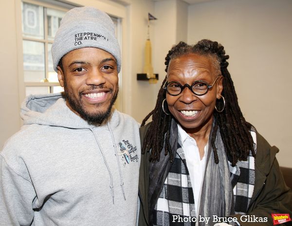 Jon Michael Hill and Whoopi Goldberg  Photo