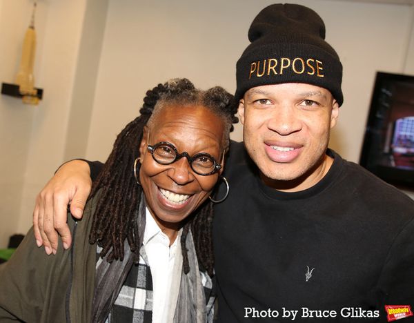 Whoopi Goldberg and Glenn Davis  Photo