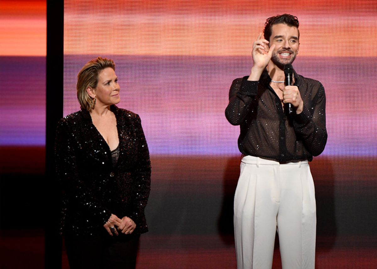 Tracy E. Gilchrist and Michael Urie at 