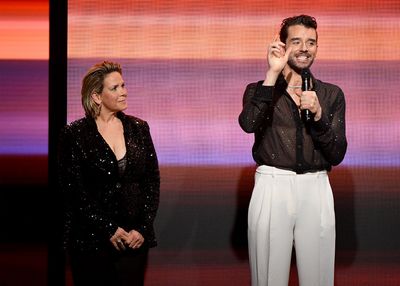 Tracy E. Gilchrist and Michael Urie Photo