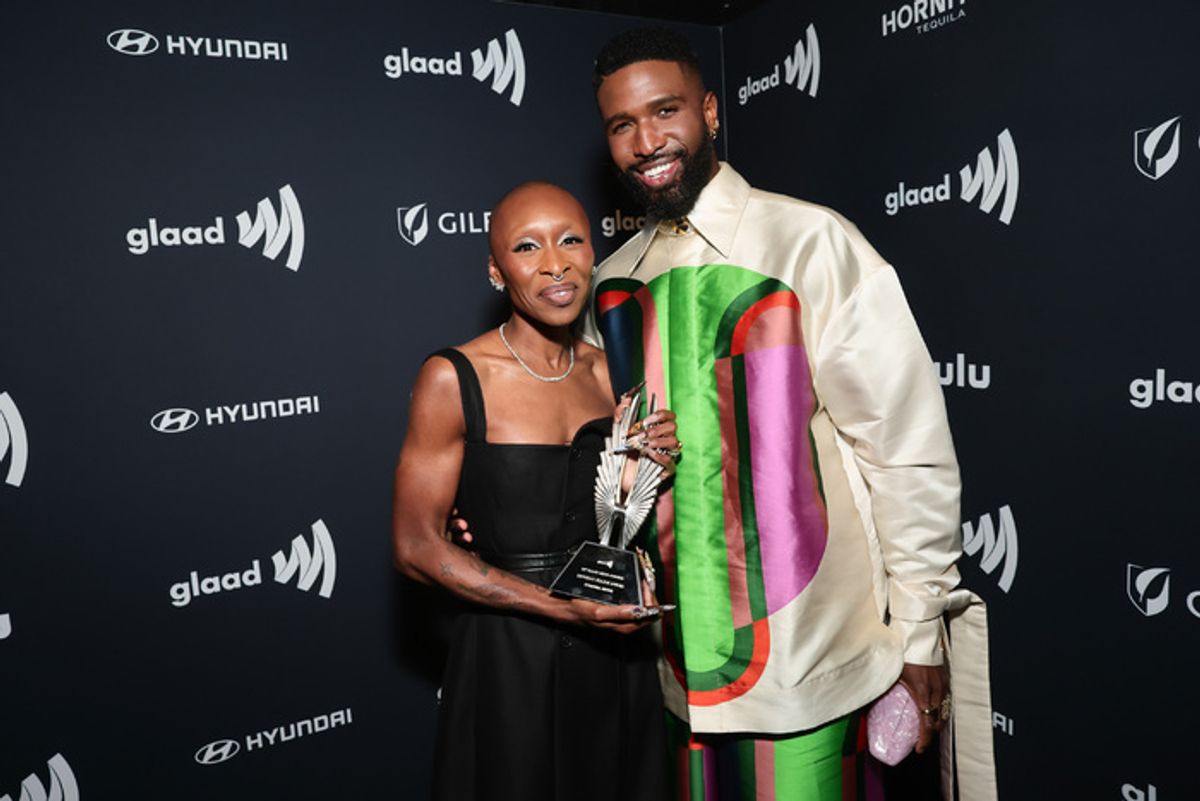 Cynthia Erivo and Brandon Kyle Goodman at 