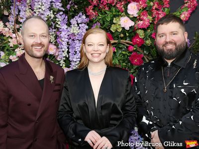 Producer Michael Cassel, Sarah Snook and Director Kip Williams  Photo
