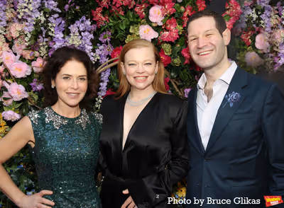 Producer Amanda Lipitz, Sarah Snook and Producer Henry Tisch Photo