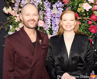 Producer Michael Cassel and Sarah Snook Photo