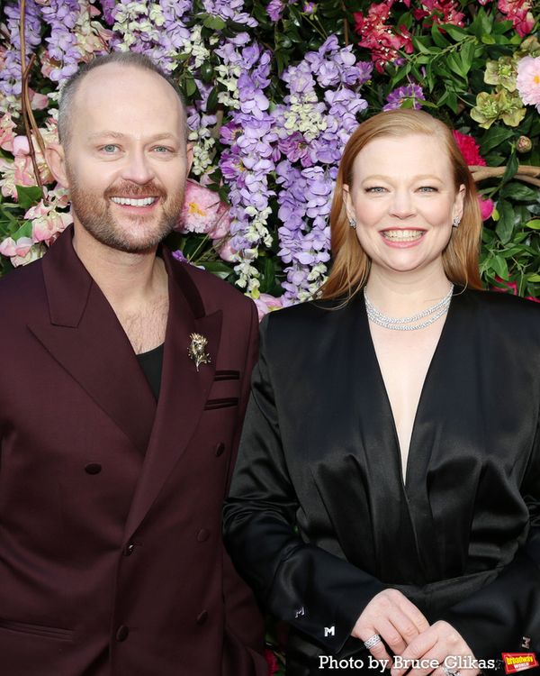 Producer Michael Cassel and Sarah Snook  Photo