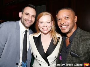 Justin Gleiberman, Sarah Snook and Tre Smith Photo