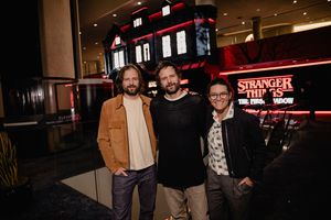 Matt and Ross Duffer with Kate Trefry @ BroadwayWorld Matt and Ross Duffer with Kate Trefry Photo