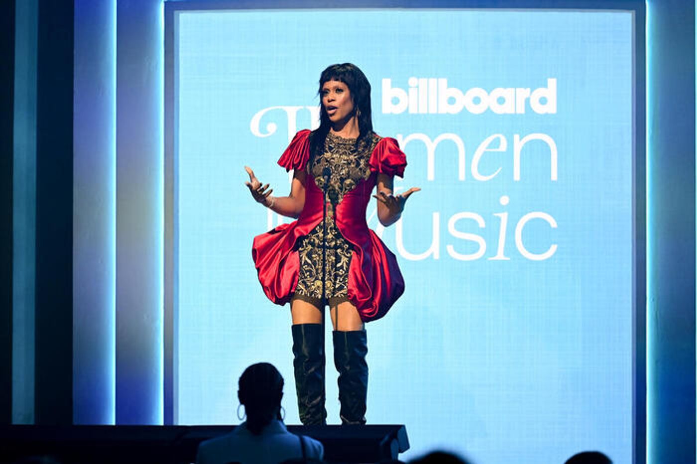 Photos: Doechii, Laverne Cox, Meghan Trainor, & More Attend Billboard Women in Music 2025  Image