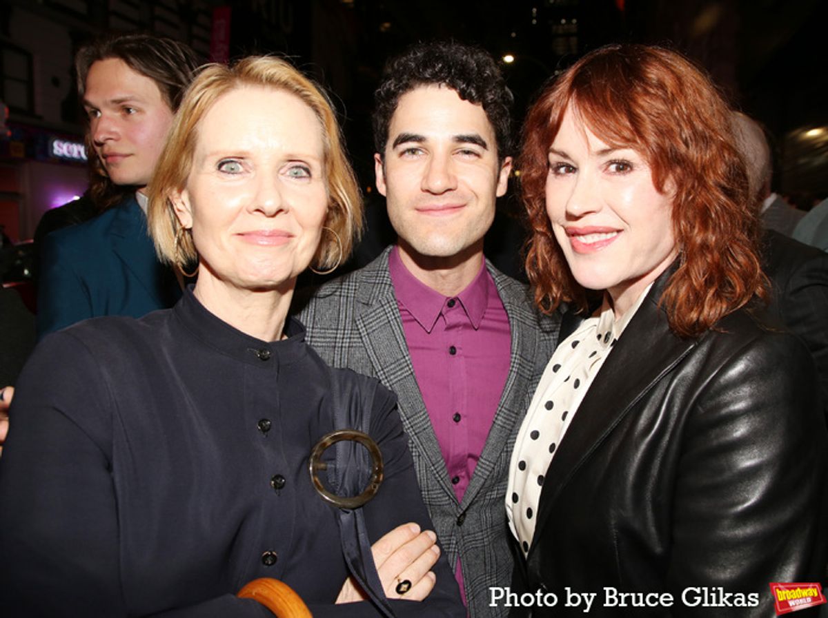 Cynthia Nixon, Darren Criss and Molly Ringwald at 