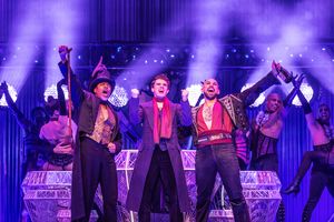 Jahi Kearse, Jay Armstrong Johnson, Danny Burgos, and and the Company of MOULIN ROUGE Photo