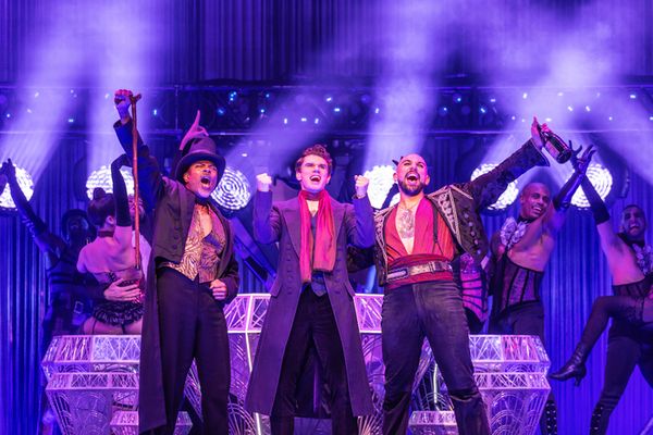 Jahi Kearse, Jay Armstrong Johnson, Danny Burgos, and and the Company of MOULIN ROUGE Photo