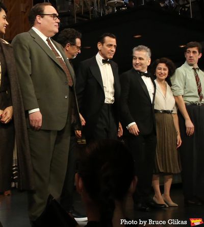 Glenn Fleshler, Grant Heslov, George Clooney, David Cromer, Ilana Glazer and Carter H Photo