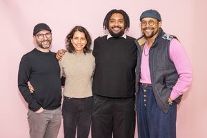 Adam Bernstein (The New Group), Sarah Stern (Vineyard Theatre), Nazareth Hassan, and  Photo