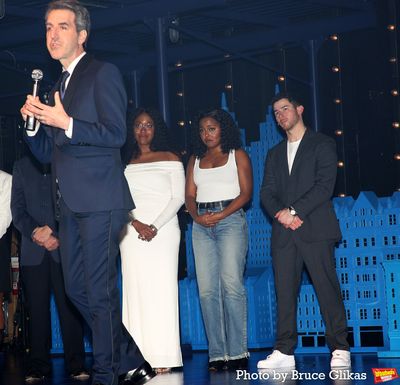 Composer Jason Robert Brown, Director Whitney White, Adrienne Warren and Nick Jonas Photo