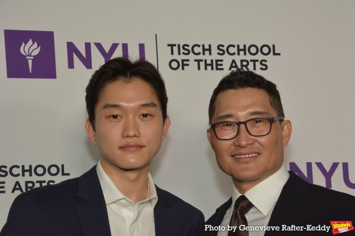 Jackson Kim and Daniel Dae Kim at 