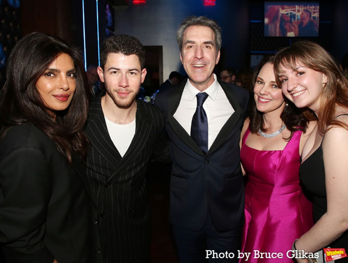 Priyanka Chopra, Nick Jonas, Jason Robert Brown, Georgia Stitt and Molly Brown at 