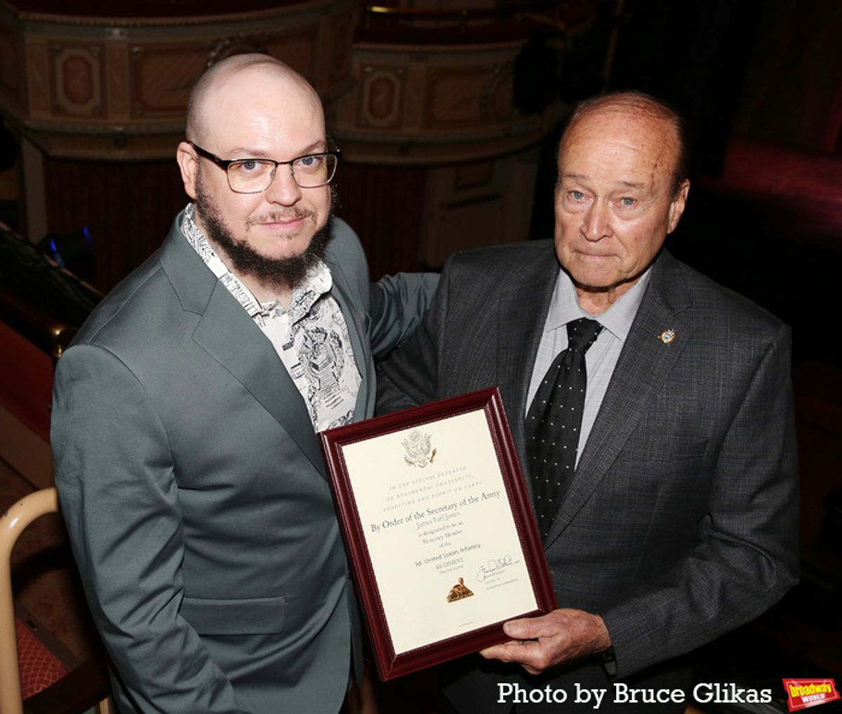 Flynn Earl Jones and The Old Guard Association's Montie Wagner at 