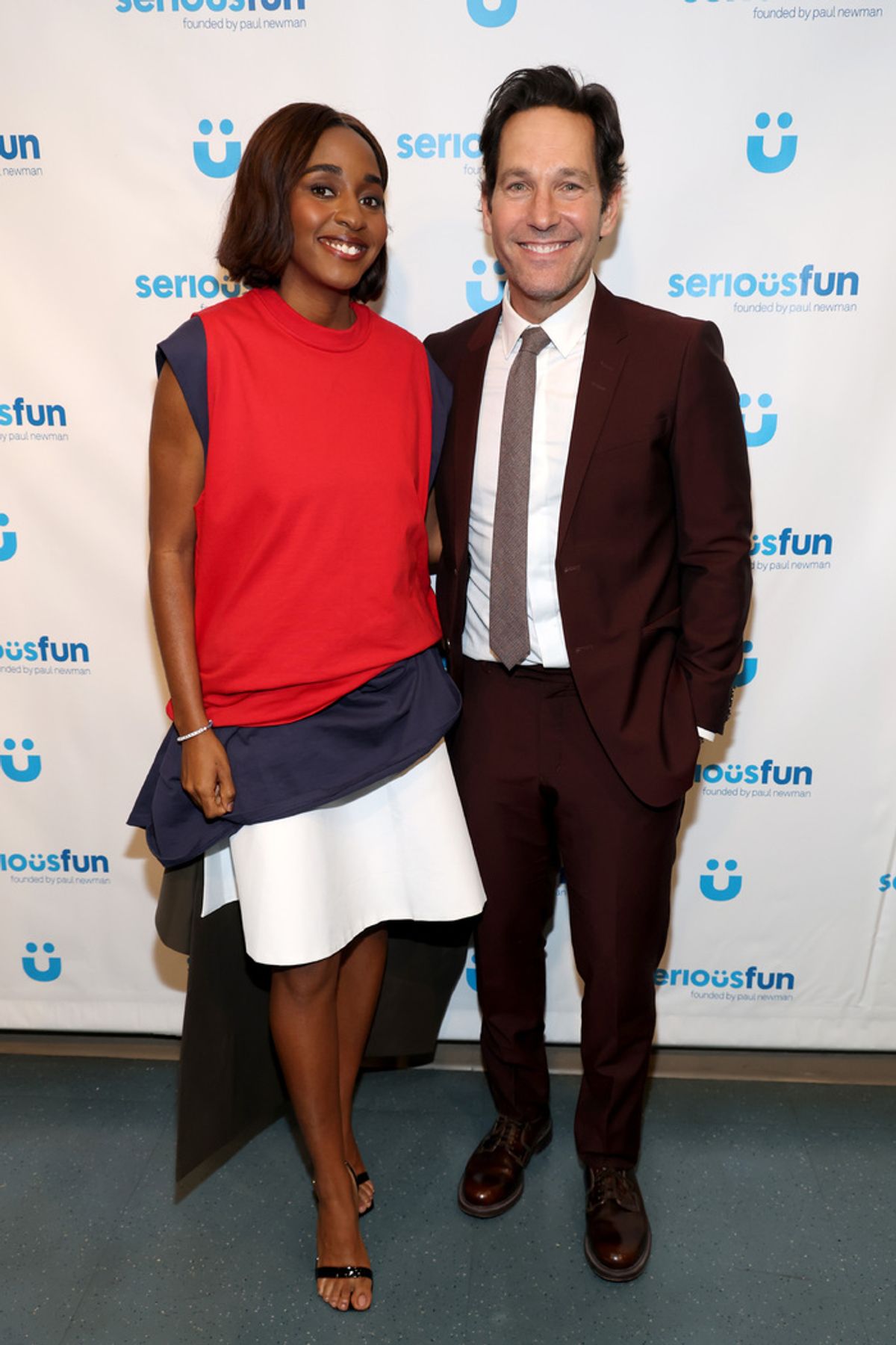 Ayo Edebiri and Paul Rudd at 