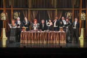 The cast of Regency Girls, 2025. Photo by Jim Cox. @ BroadwayWorld The cast of Regency Girls, 2025. Photo by Jim Cox. Photo