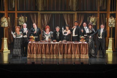 The cast of Regency Girls, 2025. Photo by Jim Cox. Photo