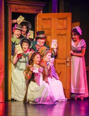 The cast of Regency Girls, 2025. Photo by Jim Cox. @ BroadwayWorld The cast of Regency Girls, 2025. Photo by Jim Cox. Photo