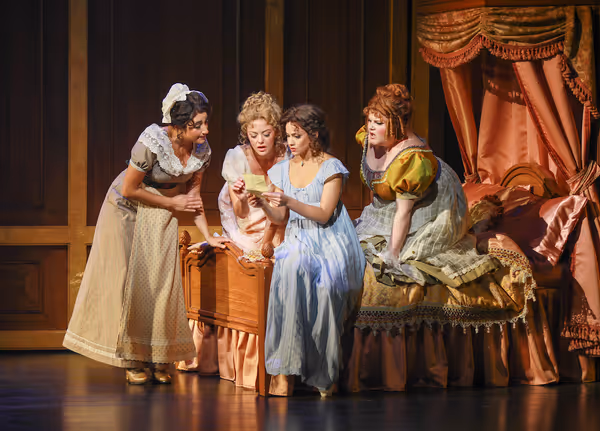 (from left) Krystina Alabado as Dabney, Kate Rockwell as Jane, Isabelle McCalla as El Photo