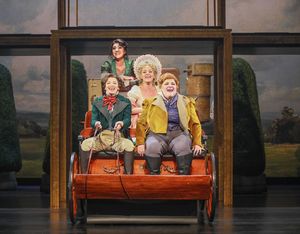 clockwise from top left) Krystina Alabado as Dabney, Kate Rockwell as Jane, Ryann Red Photo