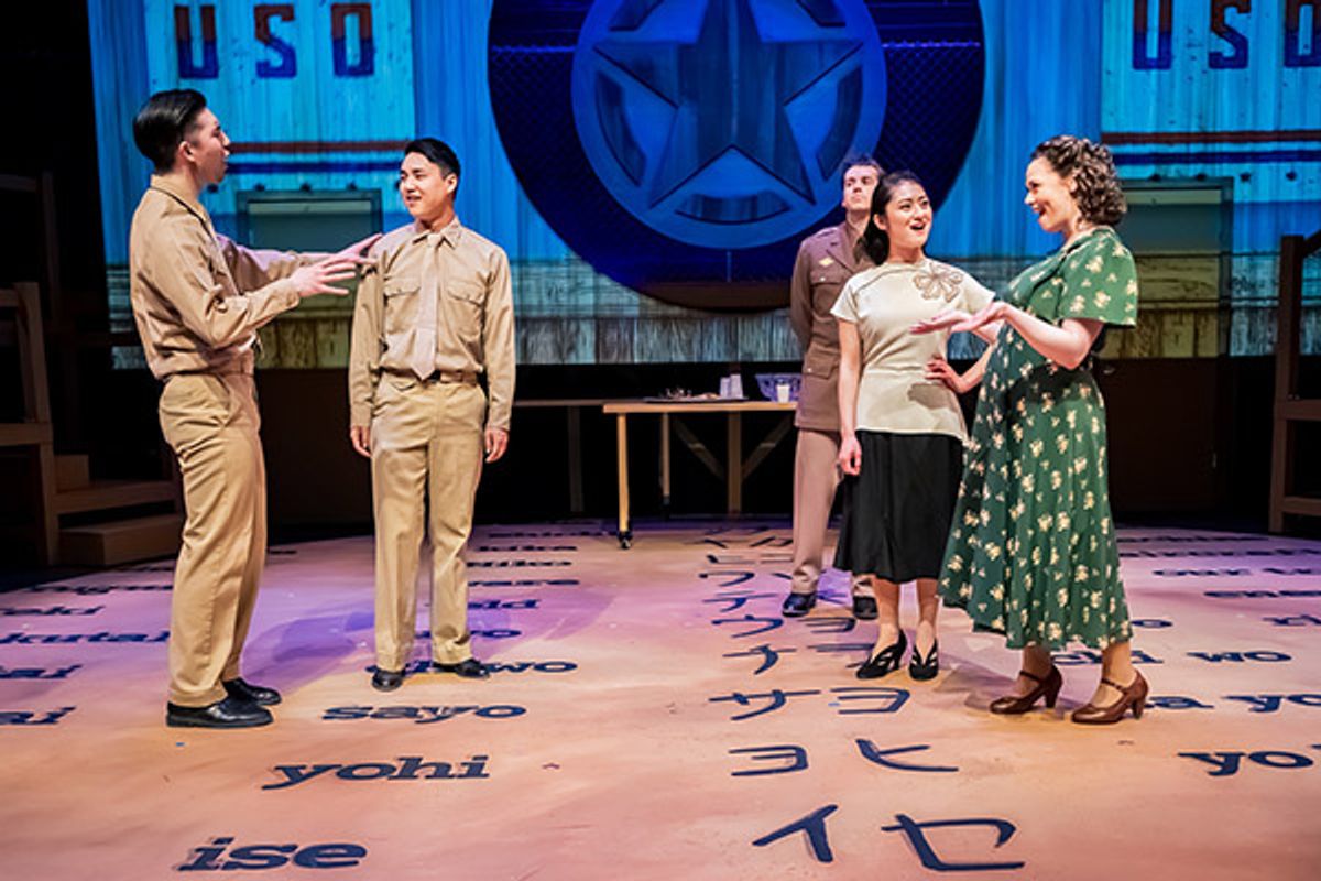 Pictured: (l-r) Erik Ohno Dagoberg, Clay Man Soo, Tony Larkin, Stephanie Anne Bertumen, Kendall Kent. Credit Rick Spaulding at 