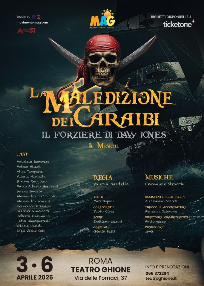 Review: LA MALEDIZIONE DEI CARAIBI al TEATRO GHIONE  Image