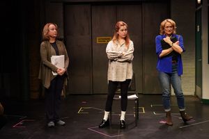 Kate Burton, Saoirse-Monica Jackson and Angela Reed  Photo