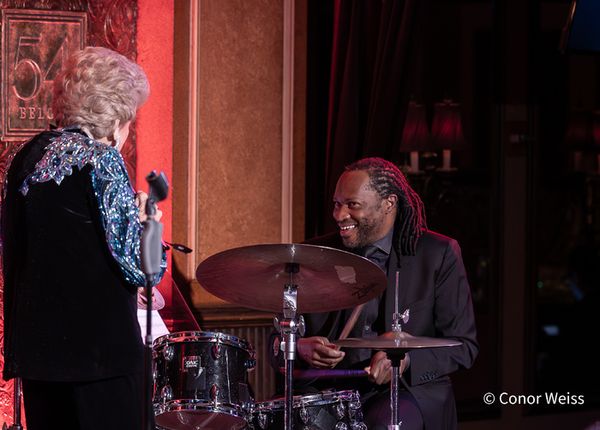 Marilyn Maye and Mark McLean on drums. Photo credit: Conor Weiss Photo