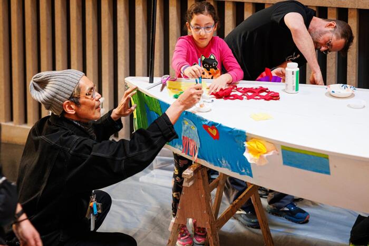 Photos: Lincoln Center’s Create-athon: Building a Boat With Clint Ramos  Image