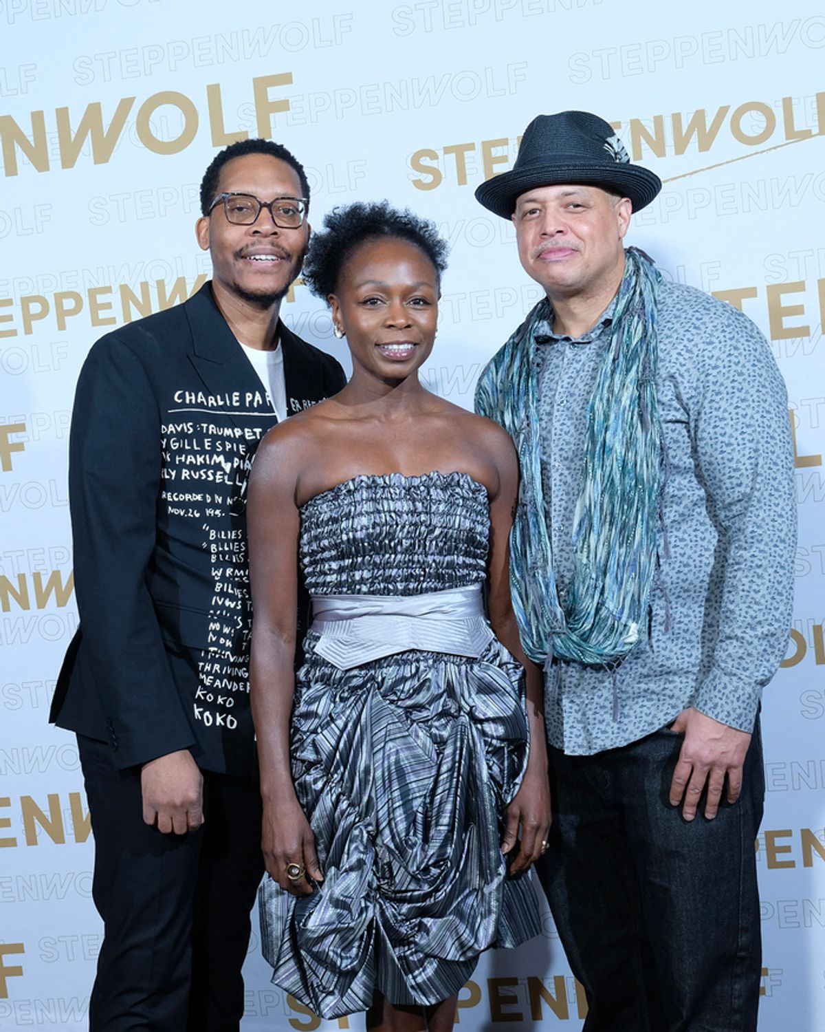 Ensemble member Namir Smallwood, Zainab Jah and Brian Marable at 
