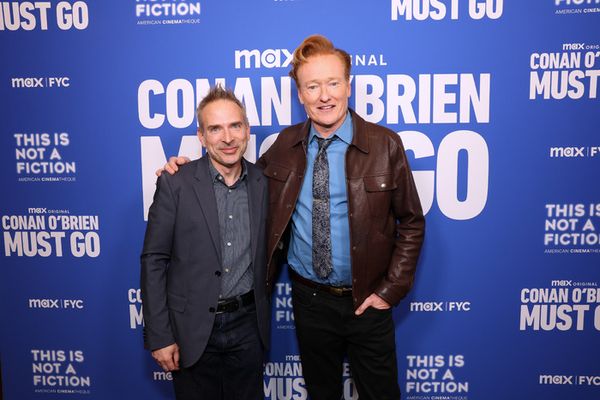 Conan O'Brien and Michael Schneider Photo