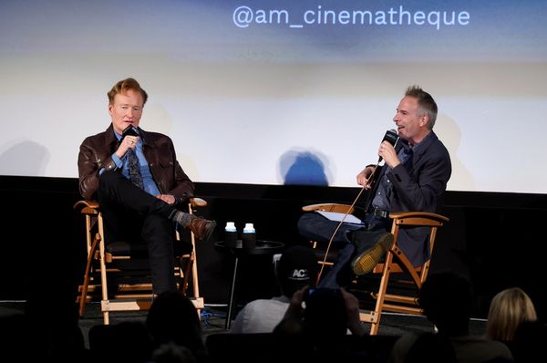 Conan O'Brien and Michael Schneider Photo