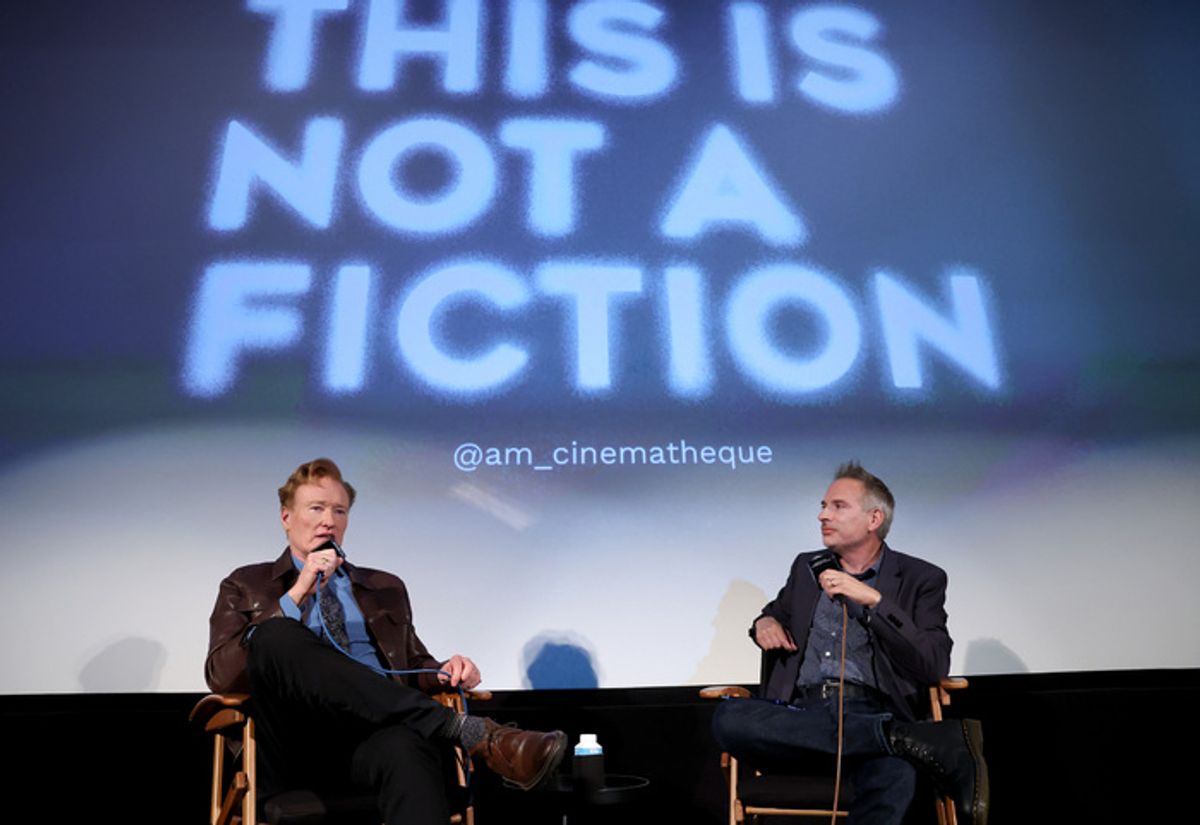 Conan O'Brien and Michael Schneider at 