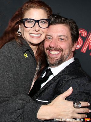 Debra Messing and Christian Borle  Photo