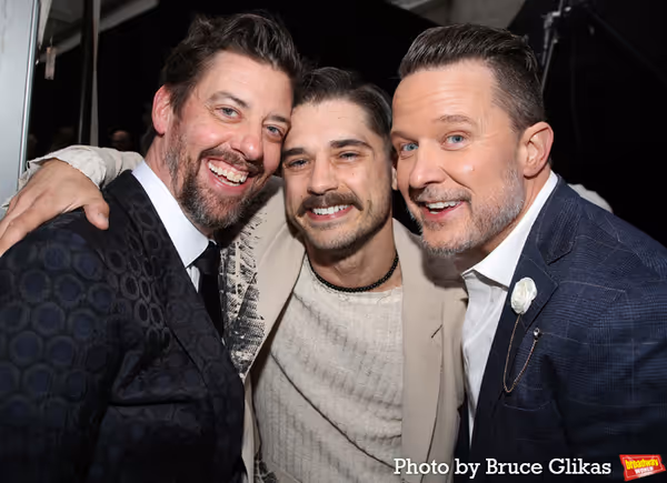 Christian Borle, Andy Mientus and Will Chase Photo