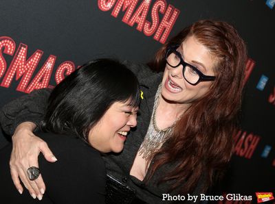 Ann Harada and Debra Messing Photo