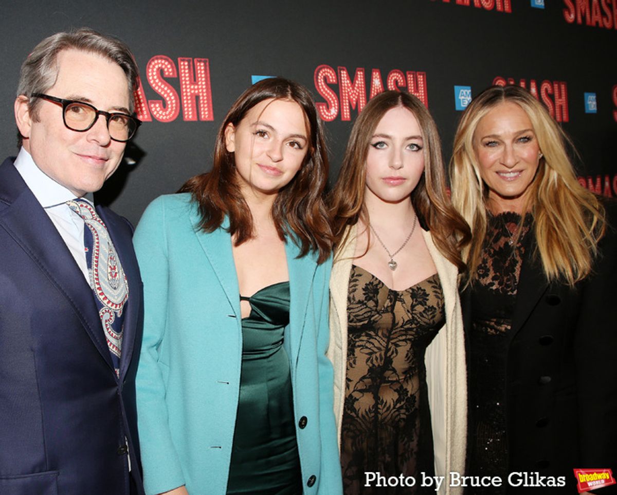 Matthew Broderick, Tabitha Hodge Broderick, Marion Loretta Elwell Broderick and Sarah Jessica Parker at 