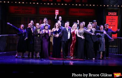 The cast of "Smash" including Robyn Hurder, Brooks Ashmanskas, John Behlmann, Kristin Photo