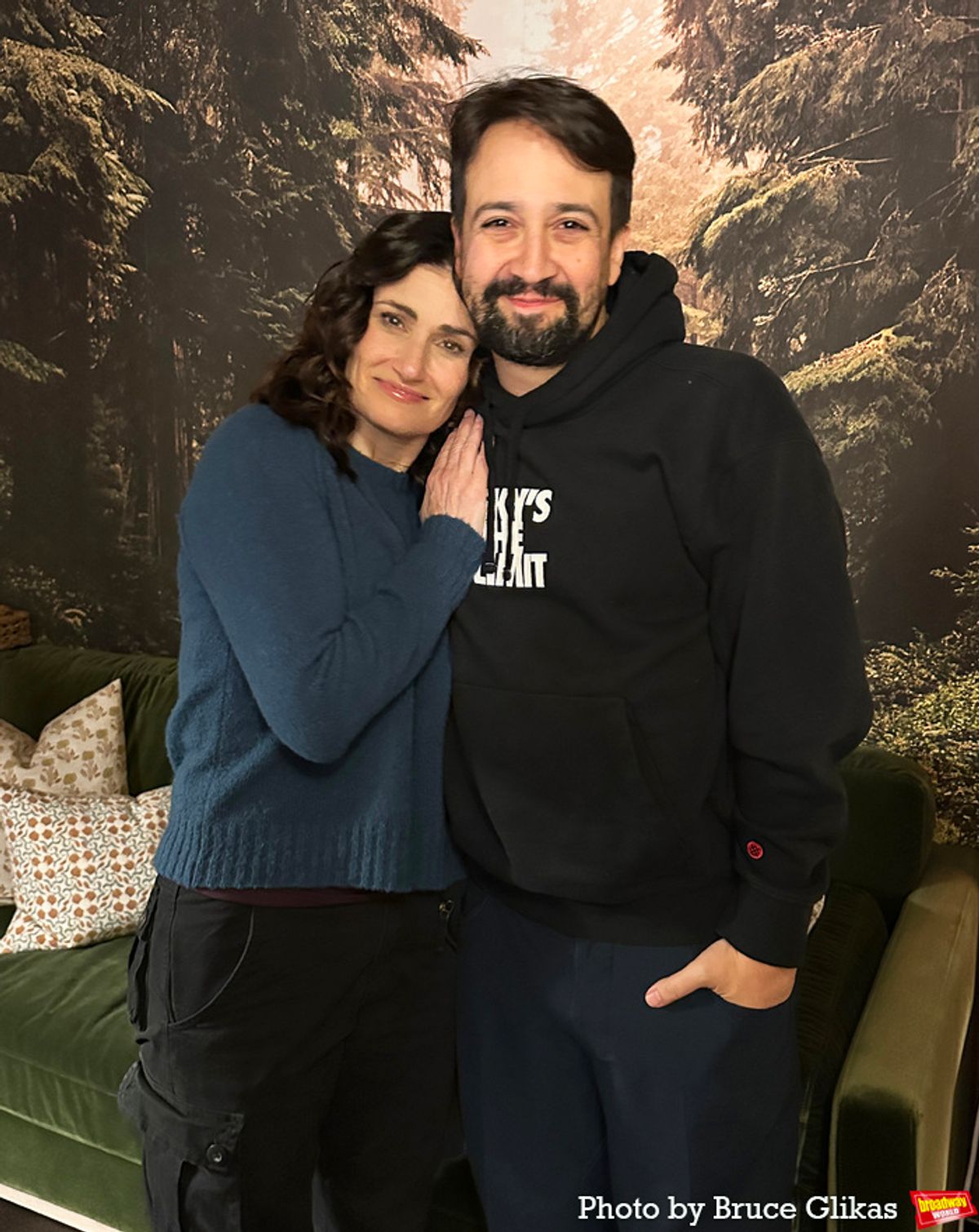 Idina Menzel and Lin-Manuel Miranda  at 