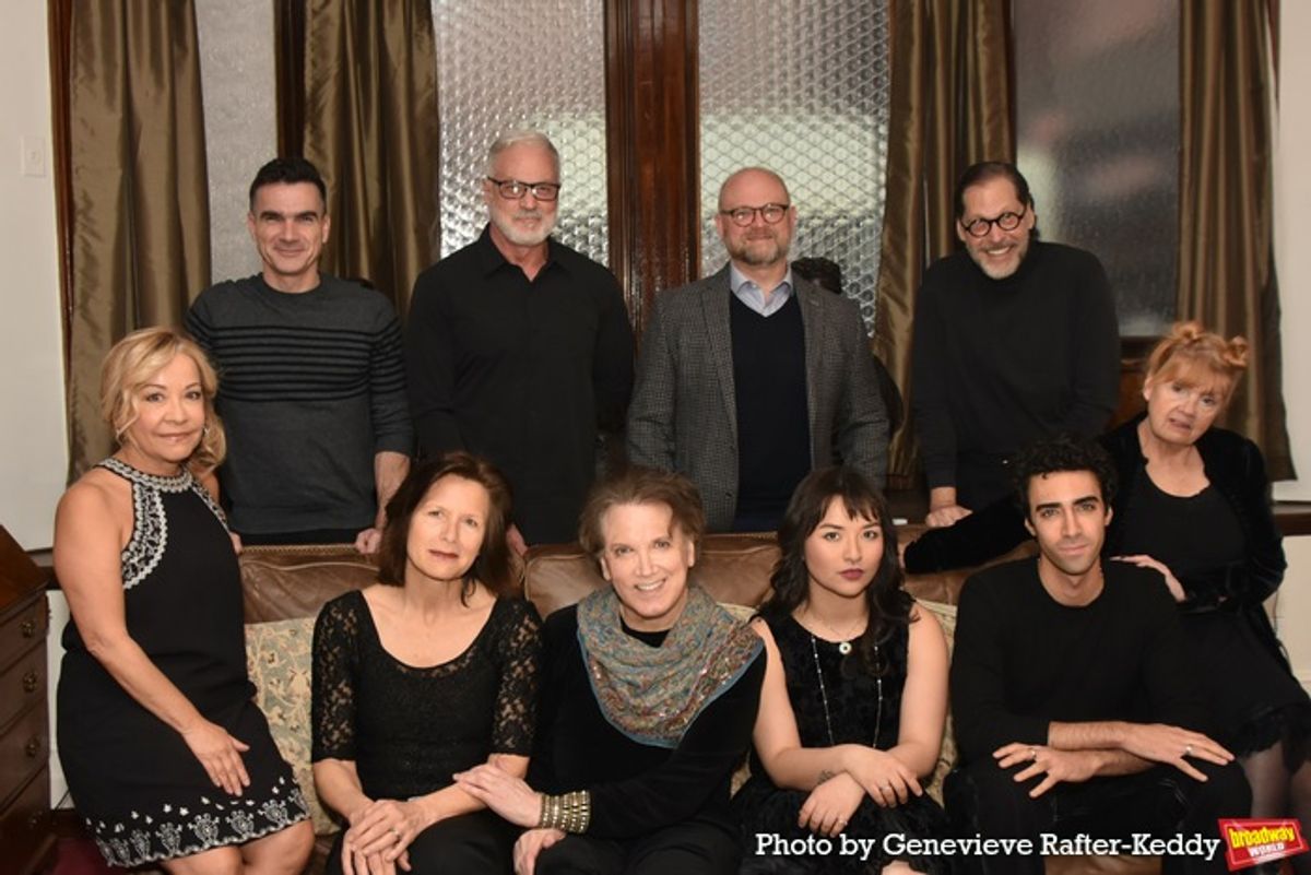 Tonights cast-Jen Cody, Jennifer Van Dyck, Charles Busch, Evie Schuckman, Rodd Cyrus, Annie Golden, Dan Domingues Tom Hewitt, Carl Andress (Director) and David Staller at 