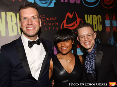 Tom D'Angora, Ariana DeBose, and Michael D'angora  Photo