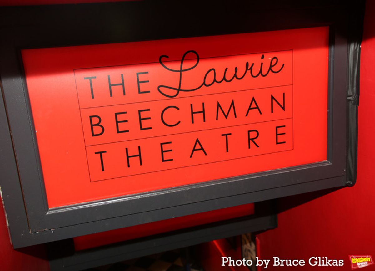 Signage at The Laurie Beechman Theatre at 