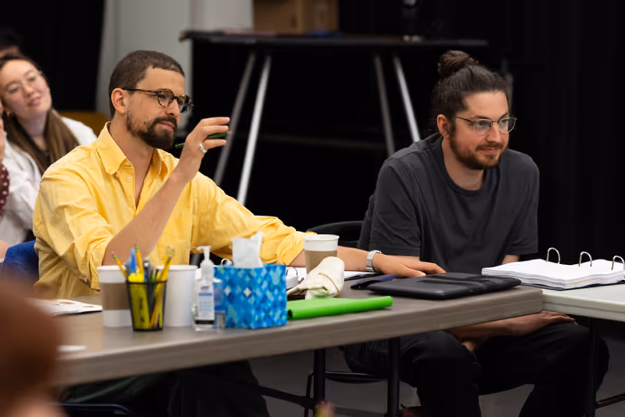 Photos: TWO STRANGERS (CARRY A CAKE ACROSS NEW YORK) Rehearsals at A.R.T.  Image