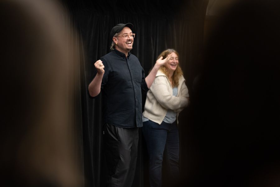 Photos: TWO STRANGERS (CARRY A CAKE ACROSS NEW YORK) Rehearsals at A.R.T.  Image