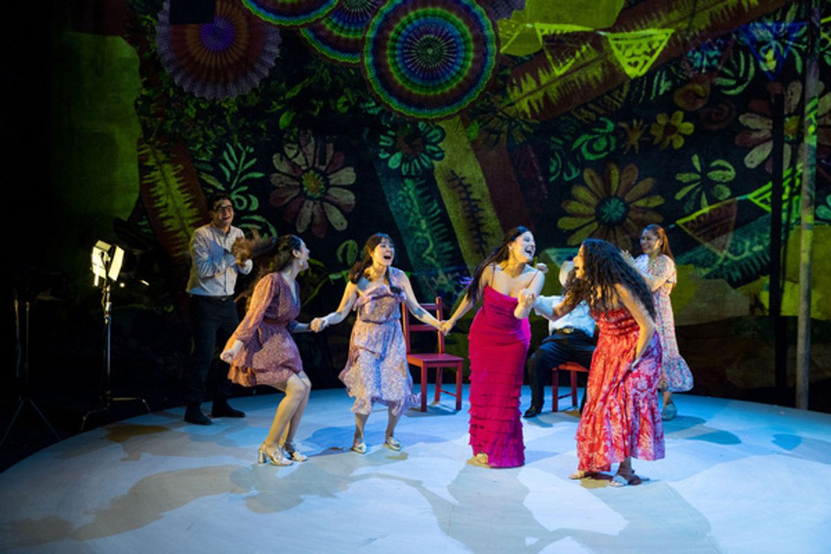 Saul Rodriguez, Sari Sanchez, Noelle Franco, Blanca Isabella, Oscar Emmanuel Fabela (obscured), Newt Arlandiz and Brenda Banda at 