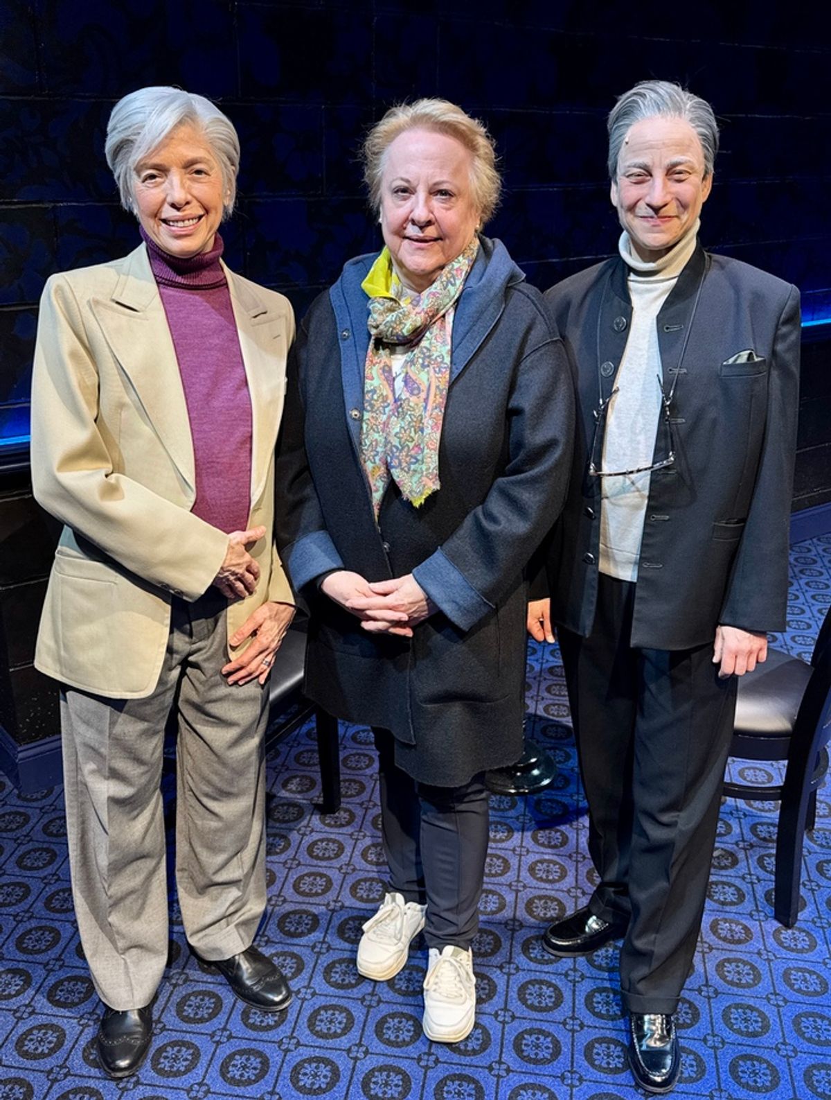 Helen Schneider, Austrian Consul General Helene Steinhaeusl and Lucca Züchner at 