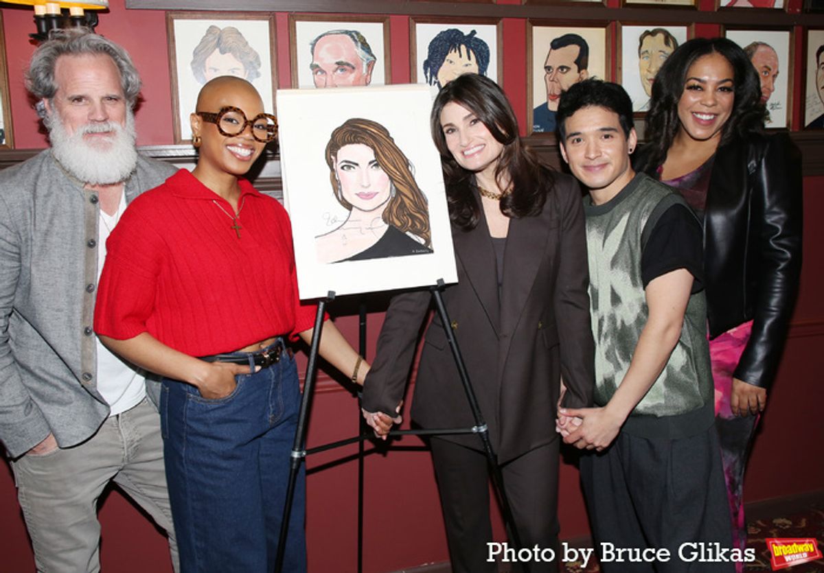 Michael Park, Khaila Wilcoxon, Idina Menzel, Zachary Noah Piser and D'Adre Aziza at 